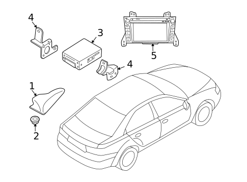 Navigation System Components for 2009 Hyundai Sonata #0