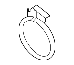 8W0253725K - : Catalytic Converter Clamp for Audi: A4, A4 allroad, A4 Quattro, A5 Quattro, A5 Sportback, A6 Quattro, Q5, Q5 Sportback, Q7, SQ7 Image