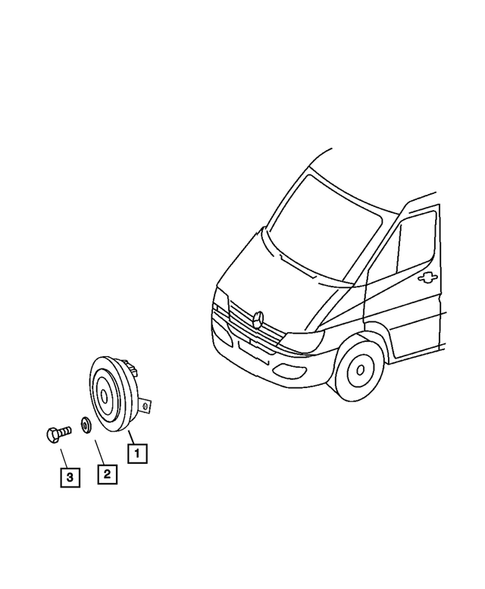 Horns for 2004 Dodge Sprinter 3500 #0