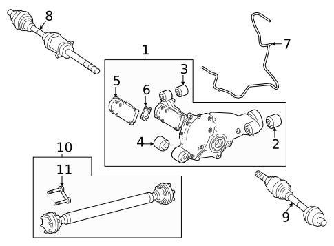 Front Axle & Carrier for 2025 Mercedes-Benz G550 #0