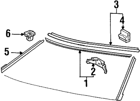 Reveal Moldings for 1999 Lexus SC300 #0