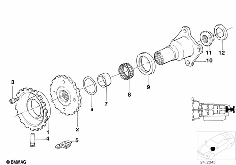 Individual Transmission Parts for 1992 BMW 850Ci #10