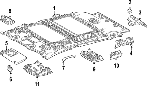 Interior Trim - Roof for 2025 Toyota bZ4X #0