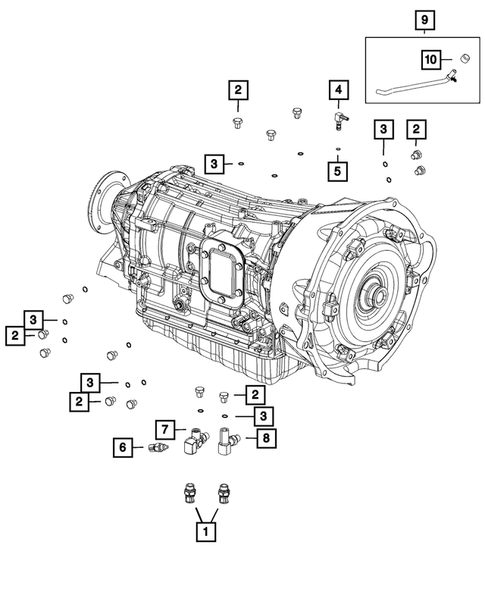 Case, Extension, Oil Pan, and Indicator (Dipstick) for 2014 Ram 3500 #2