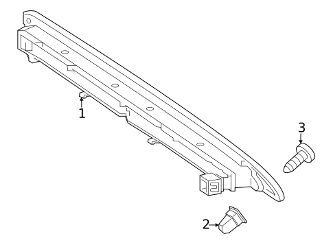 High Mounted Stop Lamp for 2025 Mercedes-Benz eSprinter #0