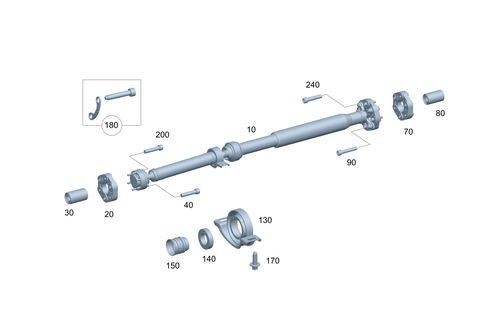 Propeller Shaft for 2022 Mercedes-Benz CLS450 #0