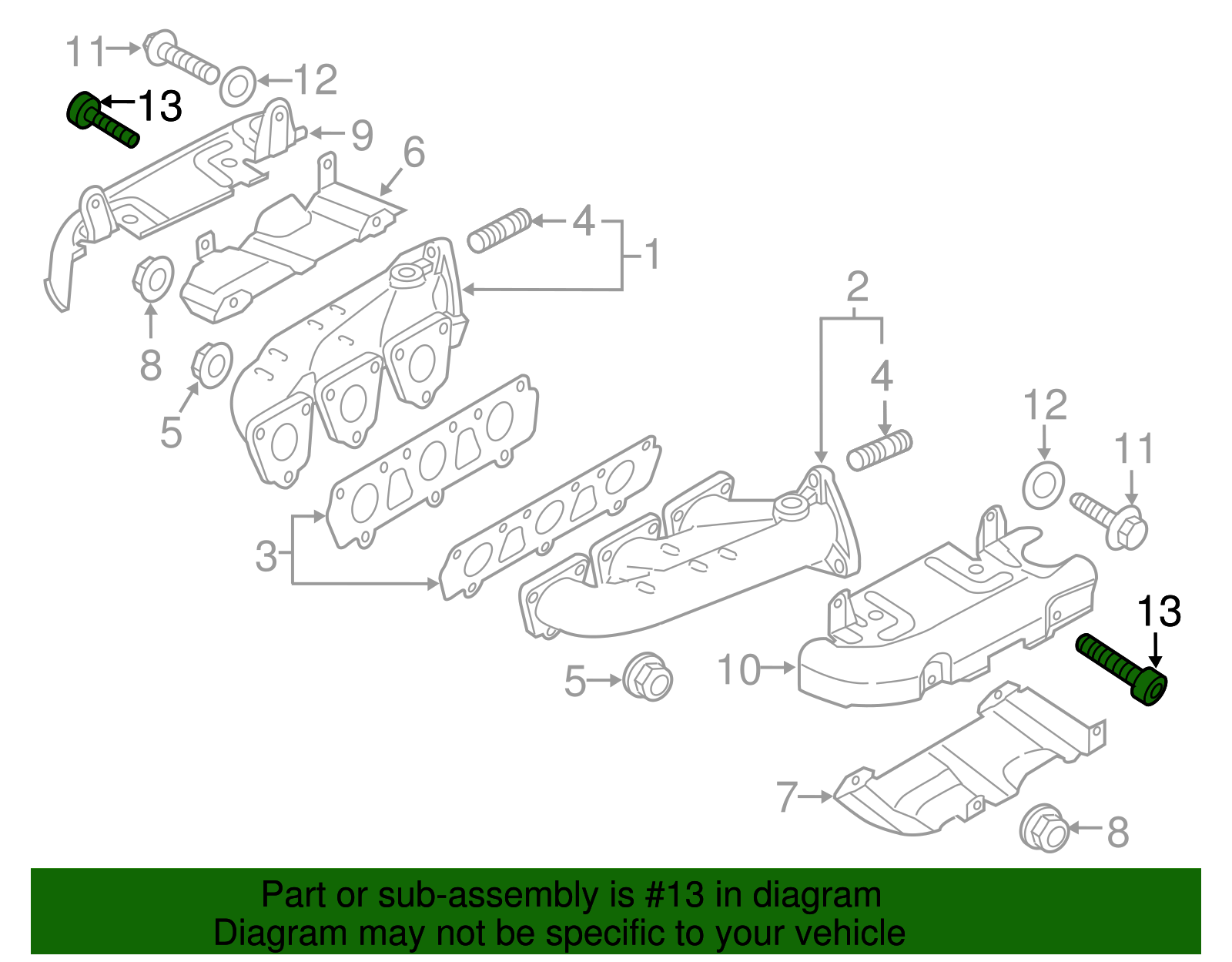 Exhaust Manifold Heat Shield Bolt - Porsche (N-902-452-09)