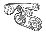 9091602474 - Belts &amp; Cooling: Serpentine Belt for Toyota: Corolla, Matrix Image