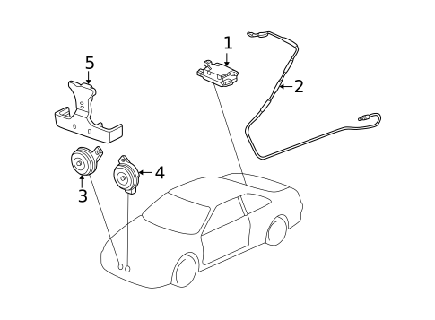 Antenna & Radio for 2000 Honda Accord #0