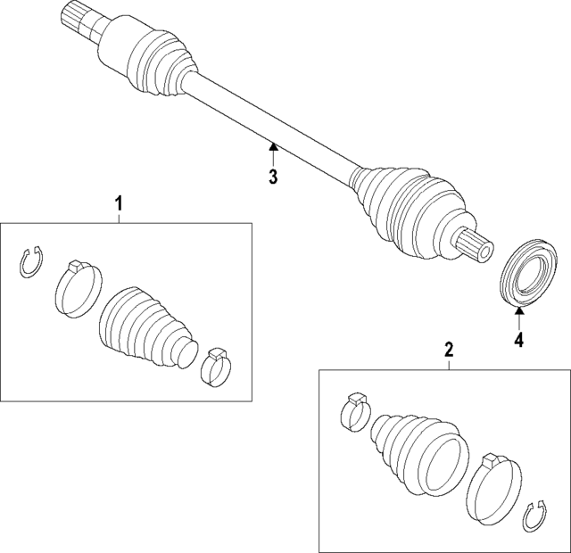 1EA598203 - : Outer Cv Joint Boot for Volkswagen Image