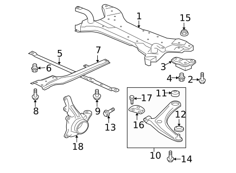 Suspension Components for 2010 Mitsubishi Lancer #0