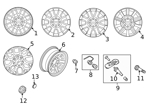 Wheel for 2020 Ford F-250 Super Duty #0