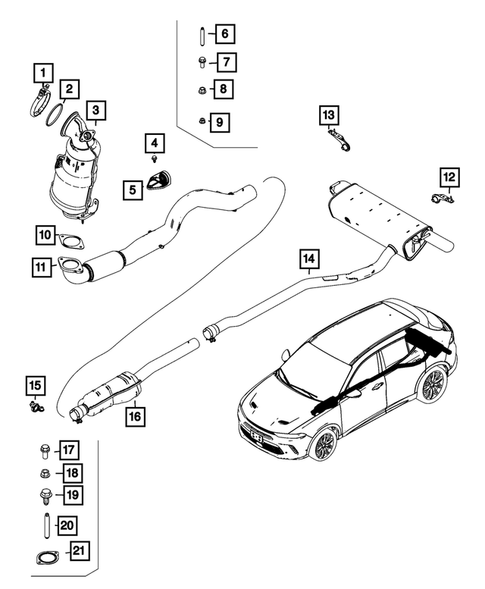 Exhaust System for 2024 Dodge Hornet #0
