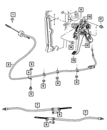 4779589AH - Brakes: Parking Brake Cable for Mopar Image