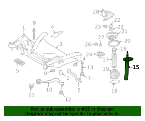 31316766993 - 2004-2006 BMW Strut (31-31-6-766-993) | BMW of South ...