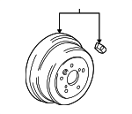 4243128100 - Brakes: Drum for Toyota Image