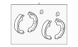 449542030 - Brakes: Brake Shoes for Toyota: RAV4 Image