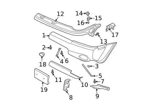 Bumper & Components - Front for 2002 Nissan Xterra #0