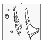 25796027 - : Quarter Pillar Trim for Pontiac: Solstice Image