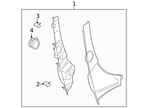 Interior Trim - Quarter Panels for 2008 Pontiac Solstice #0