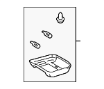 812400C080E0 - Body: Dome Lamp for Toyota: Tundra Image