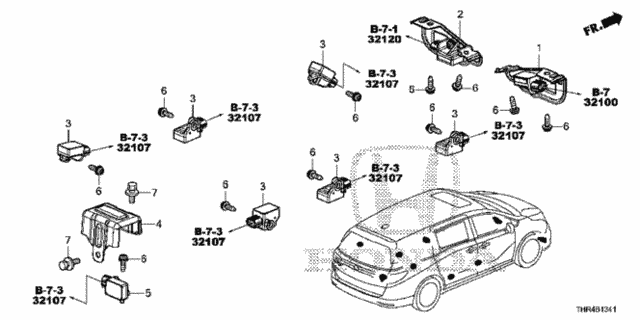 SRS Sensor for 2019 Honda Odyssey #0