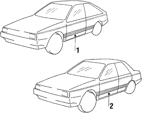 Stripe Tape for 1987 Isuzu I-Mark #0