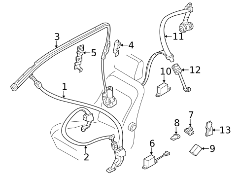 Front Seat Belts for 1991 Volkswagen Corrado #0