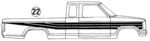 E9TZ1320000BD - Body: Stripe Tape for Ford: Ranger Image