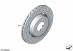 34112282872 - : Brake Disc Ventilated, Perforated, Right for BMW Image