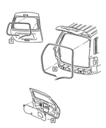 55136185AC - Doors and Related Parts: Liftgate Insulation for Mopar Image