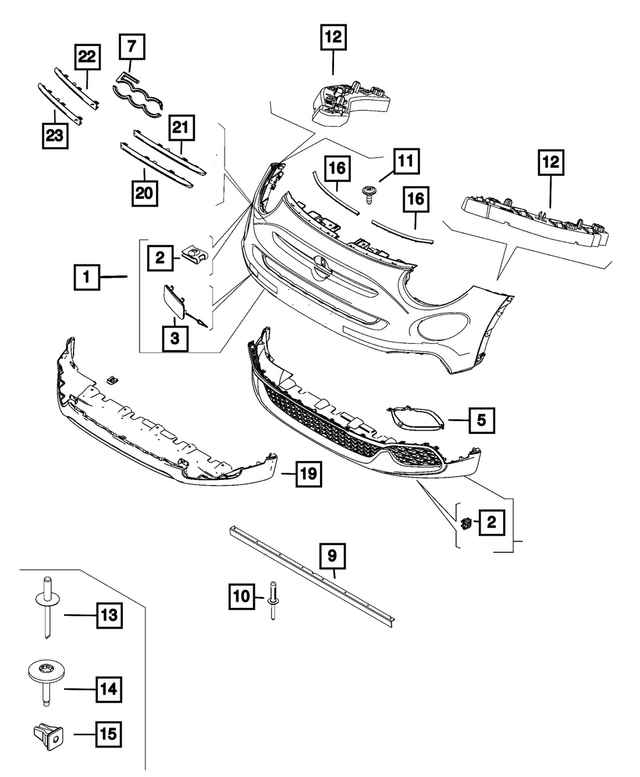 7MY48U00AA - : Fascia Molding, Upper Right for Mopar Image