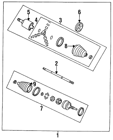 Drive Axles for 1994 Pontiac Bonneville #0
