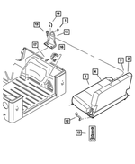 XJ151UCAA - Interior Trim: Rear Seat Back Cover for Mopar Image