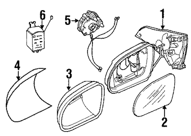 9147203 - : Mirror Glass for GM Image