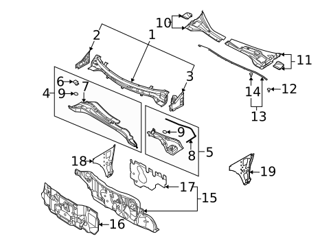 Cowl for 2005 Nissan Murano #0