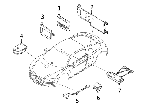 Anti-Theft Components for 2008 Audi R8 #0