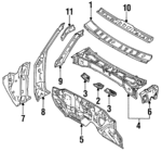 5578189103 - Body: Louver for Toyota Image