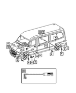 68013838AA - : Brake Indicator Wiring for Mopar Image