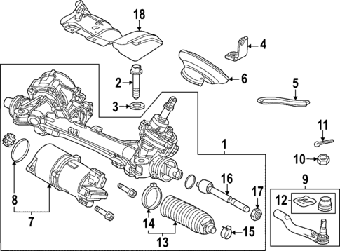 Steering Gear & Linkage for 2023 Honda HR-V #0