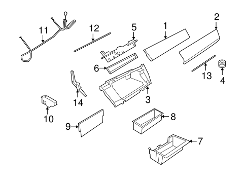 Glove Box for 2008 BMW X5 #0