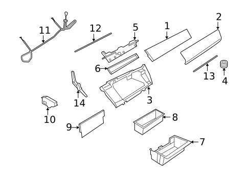Glove Box for 2009 BMW X5 #0