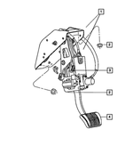 52089242AG - Brakes: Adjustable Pedal Assembly for Jeep: Commander, Grand Cherokee Image
