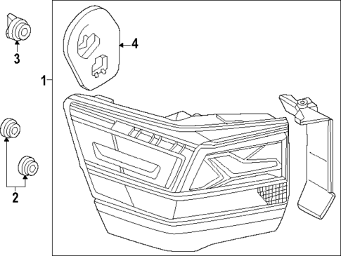 Tail Lamps for 2025 Volkswagen Atlas Cross Sport #0