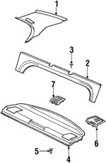 51432258112 - Body: Quarter Pillar Trim for BMW: 318i, 325i, 328i, M3 Image