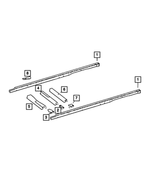 68007546AA - Frames and Bumpers: Bracket, Right for Mopar Image