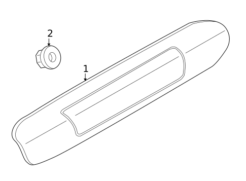 High Mounted Stop Lamp for 2008 Nissan Versa #1