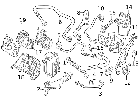 Condenser, Compressor & Lines for 2024 BMW i5 #4