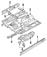 MB549767 - Body: Outer Rocker for Mitsubishi Image