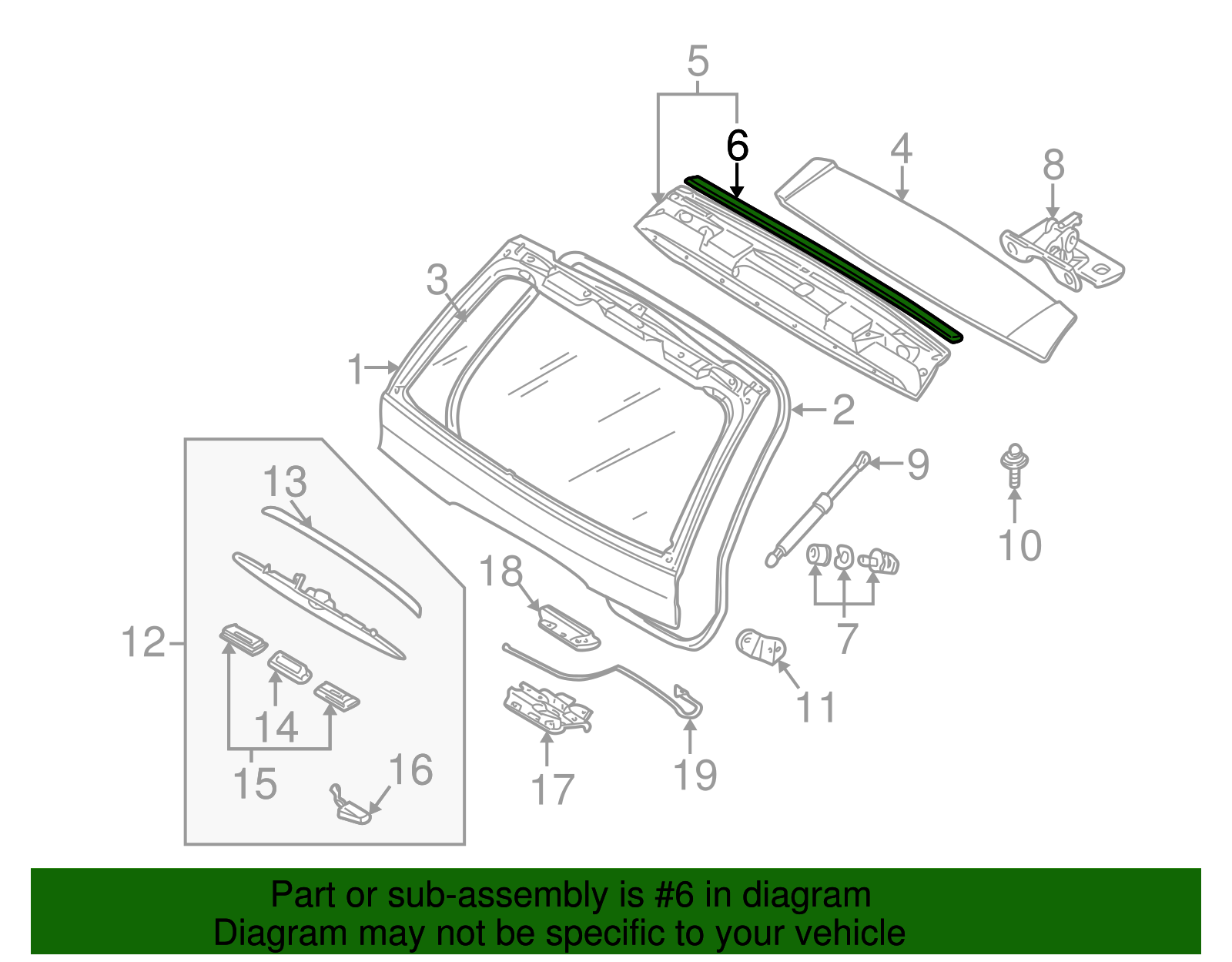 Spoiler Gasket - BMW (51717013785)